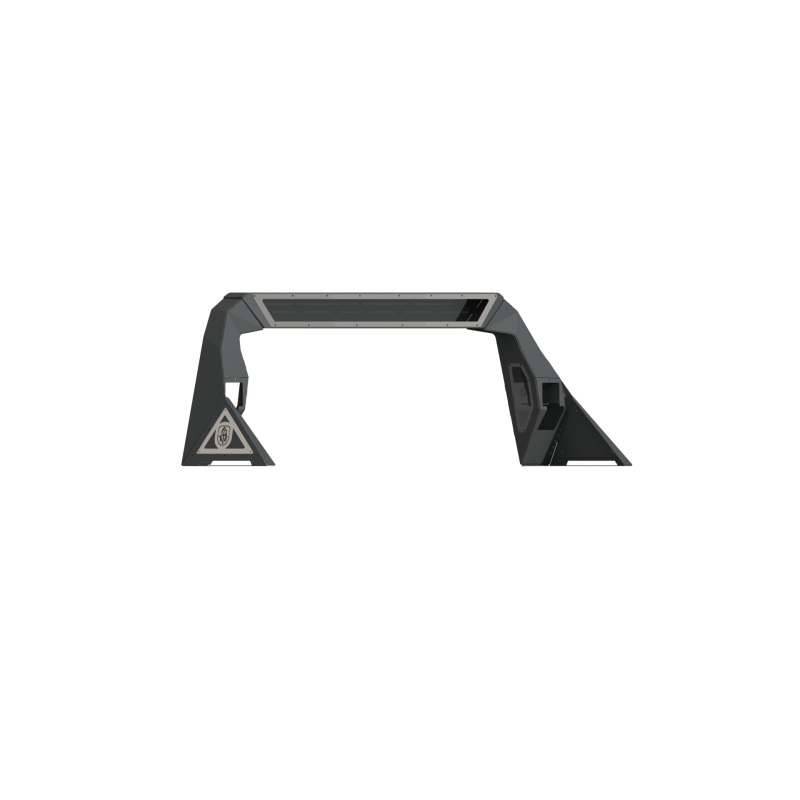 Road Armor 14-18 Chevy/GMC 1500 iD Headache Rack w/Bedrail Pods/ 40in Light Pod/Ring Raw