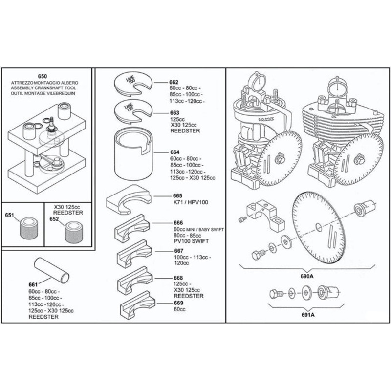 (650) IA-10110-A Leopard Crankshaft Assembly Kit Tool