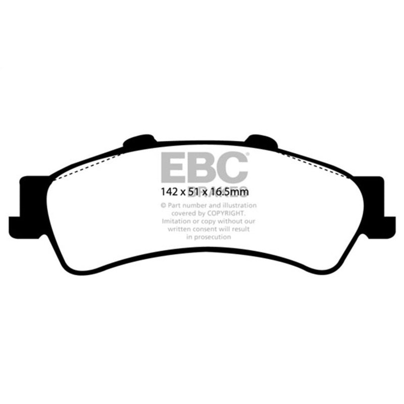 EBC 01-05 Cadillac Deville 4.6 HD Yellowstuff Rear Brake Pads