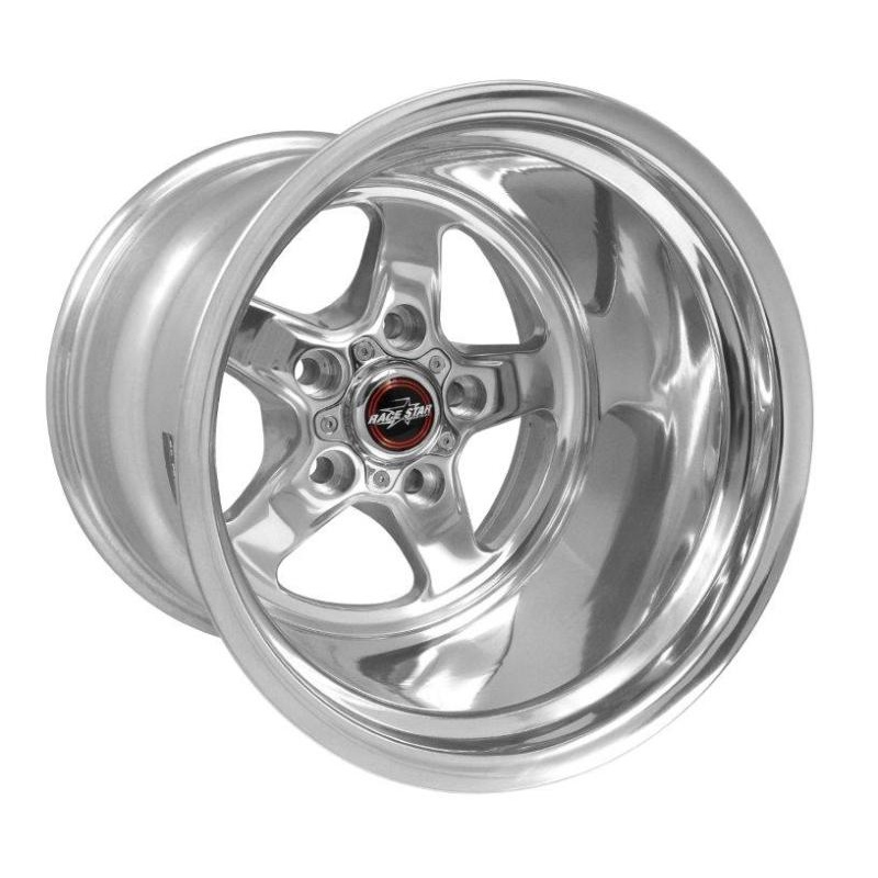 Race Star 92 Drag Star 15×14.00 5×4.75bc 4.00bs Direct Drill Polished Wheel