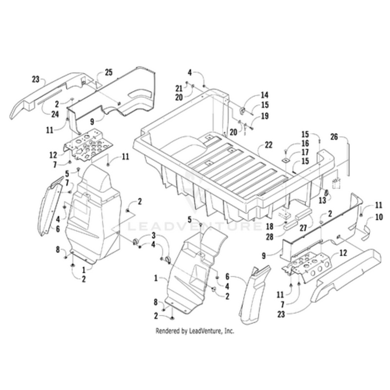 Fender Bracket Support – Left by Arctic Cat