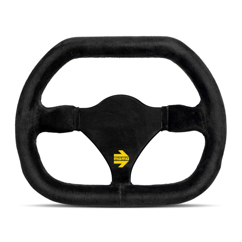Momo MOD30 Buttons Steering Wheel 320 mm –  Black Suede/Black Spokes/1 Stripe