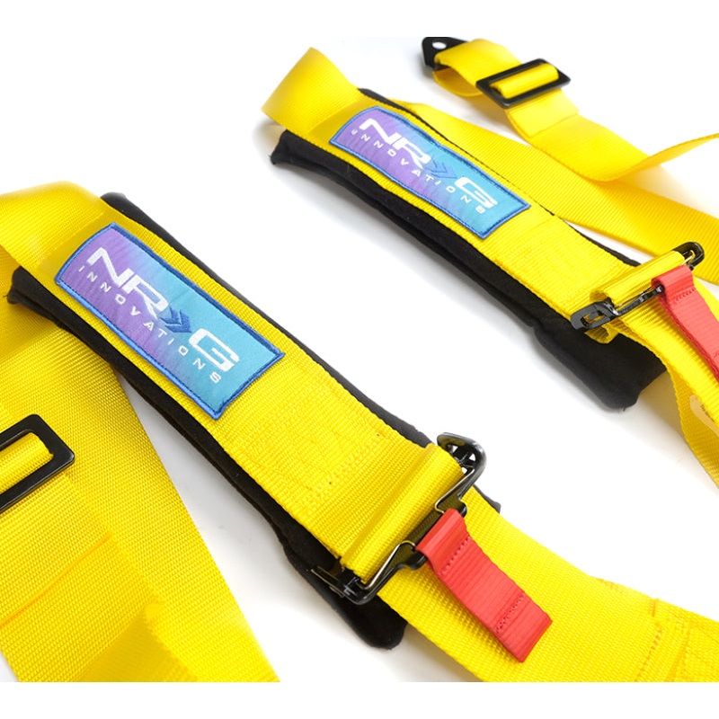 NRG 5PT 3in. Seat Belt Harness / Cam Lock – Yellow