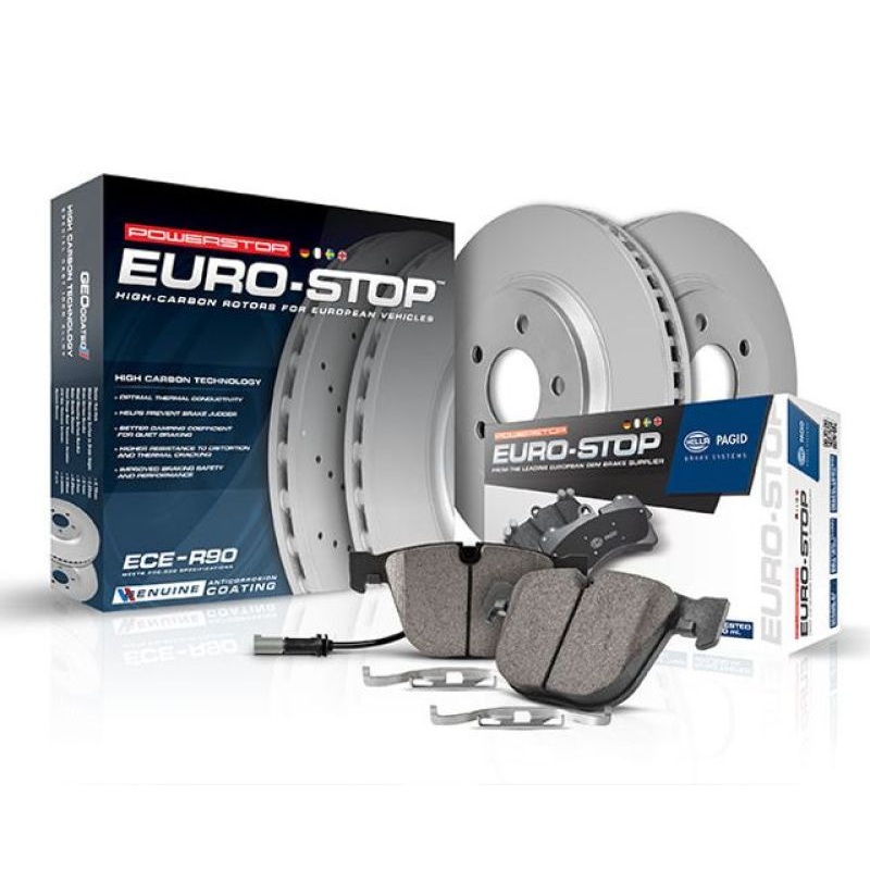 PowerStop Power Stop 12-15 Land Rover Range Rover Evoque Rear Euro-Stop Brake Kit