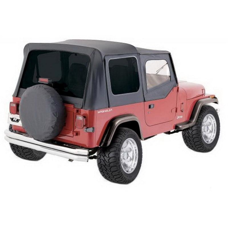 Rampage 1988-1995 Jeep Wrangler(YJ) OEM Replacement Top – Black Diamond