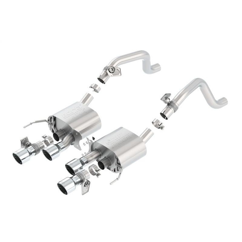Borla 14-19 Chevy Corvette C7 6.2L RWD w/AFM &NPP ATAK-Type Dual Rd Rolled Center Rear Exit Exhaust