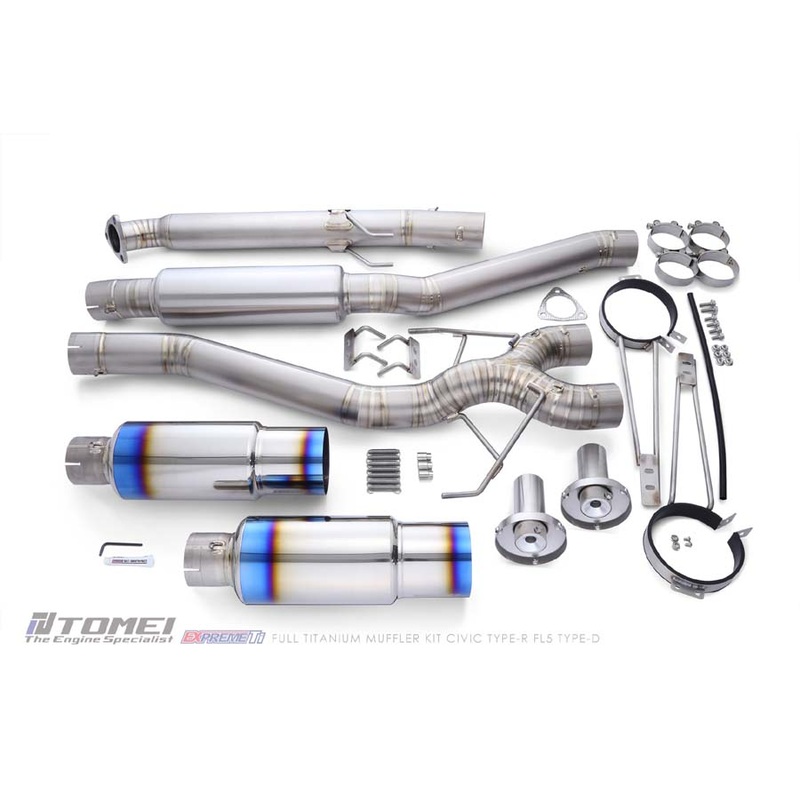 Tomei Full Titanium Expreme Ti Exhaust (Type D / Dual Muffler) – 2023+ Honda Civic Type R FL5