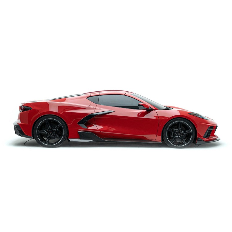ADRO CORVETTE C8 PREPREG CARBON FIBER SIDE SKIRTS