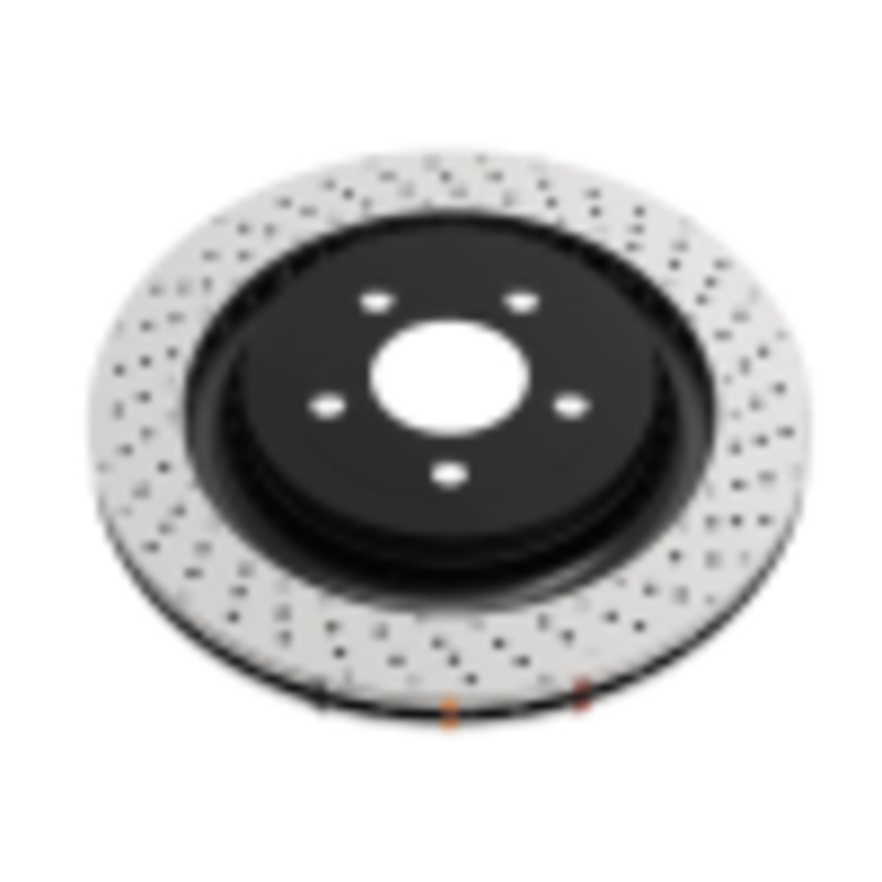 DBA 2008 Mercedes-Benz C63 AMG (w/Iron Rotor) Rear 4000 Series Drilled Rotor
