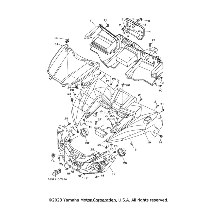 Front Fender For Bws1 by Yamaha