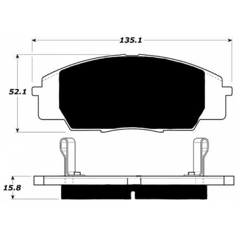 Porterfield Brake Pads for 2007 HONDA CIVIC Sedan Si