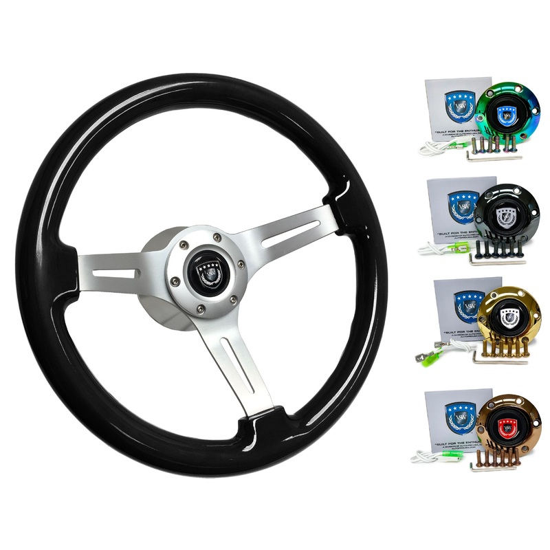Mazda MX-6 Steering Wheel Kit | Black Ash Wood | ST3074