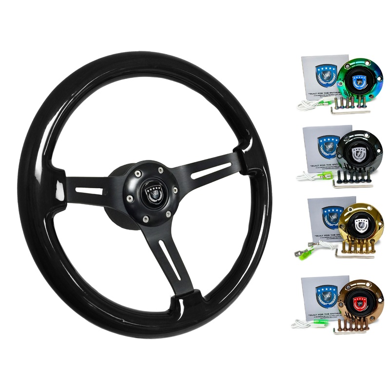 Nissan S15 Steering Wheel Kit | Black Ash Wood | ST3073