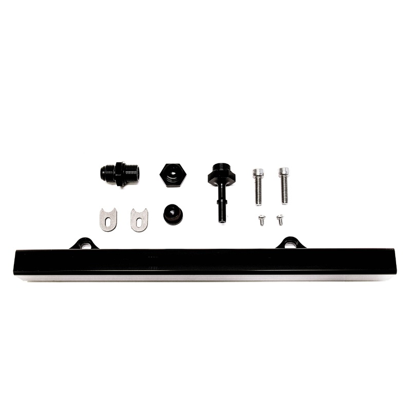 PLM Precision Works K-Series Fuel Rail Multi Port Black Honda Civic 2002-2015 / Acura RSX 2002-2006 / Acura TSX 2004-2008 | PW-FR-KS-BLK