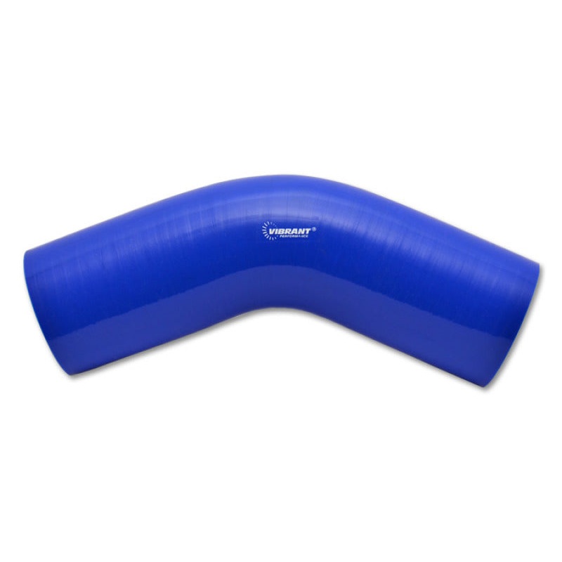 Vibrant 45 Degree Silicone Elbow 5.00in ID x 4.00in Leg Length – Blue