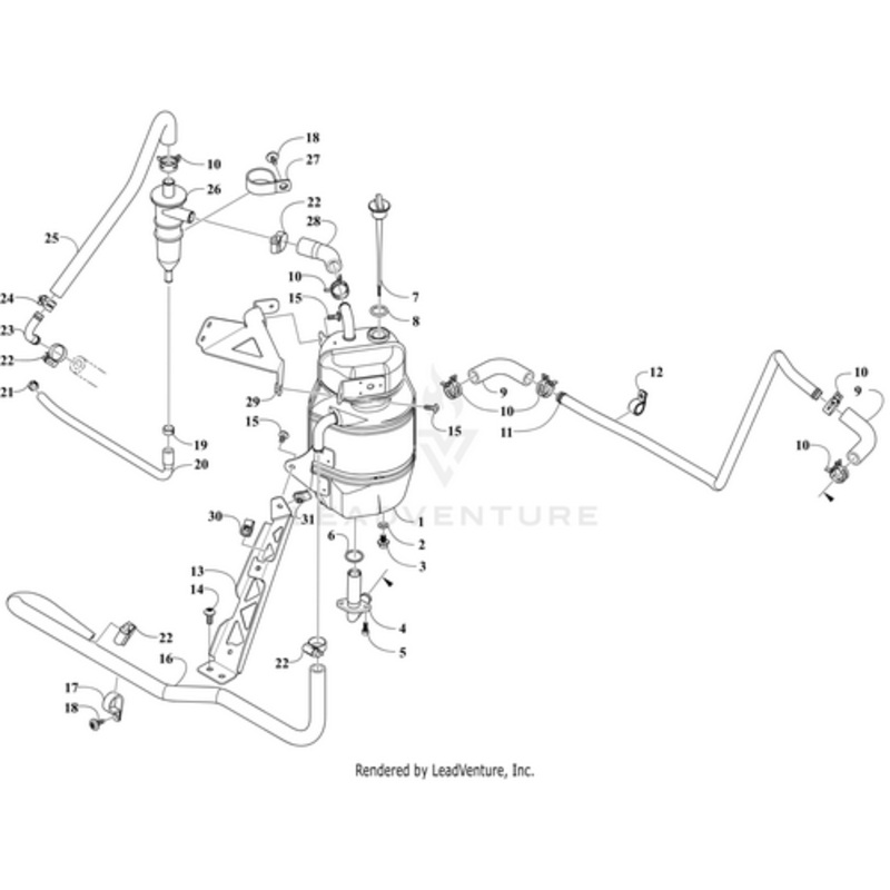 Bracket Oil Tank – Lower by Arctic Cat