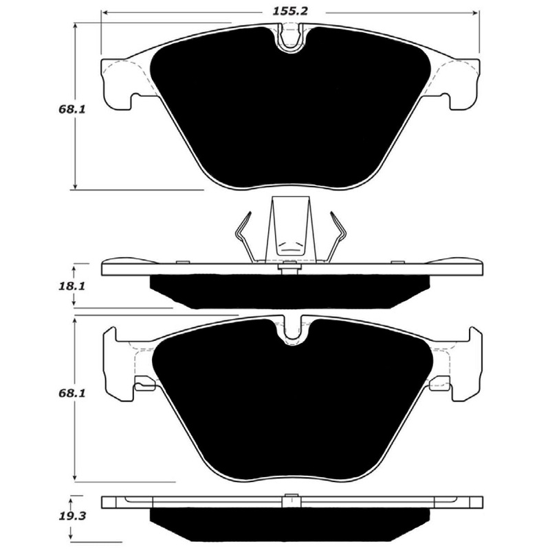 Porterfield Brake Pads for 2016 BMW 535i