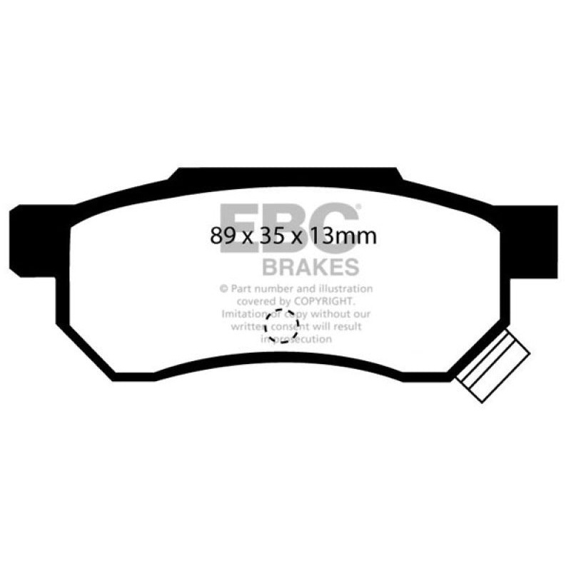 EBC 92-94 Acura Integra 1.7 Vtec Redstuff Rear Brake Pads
