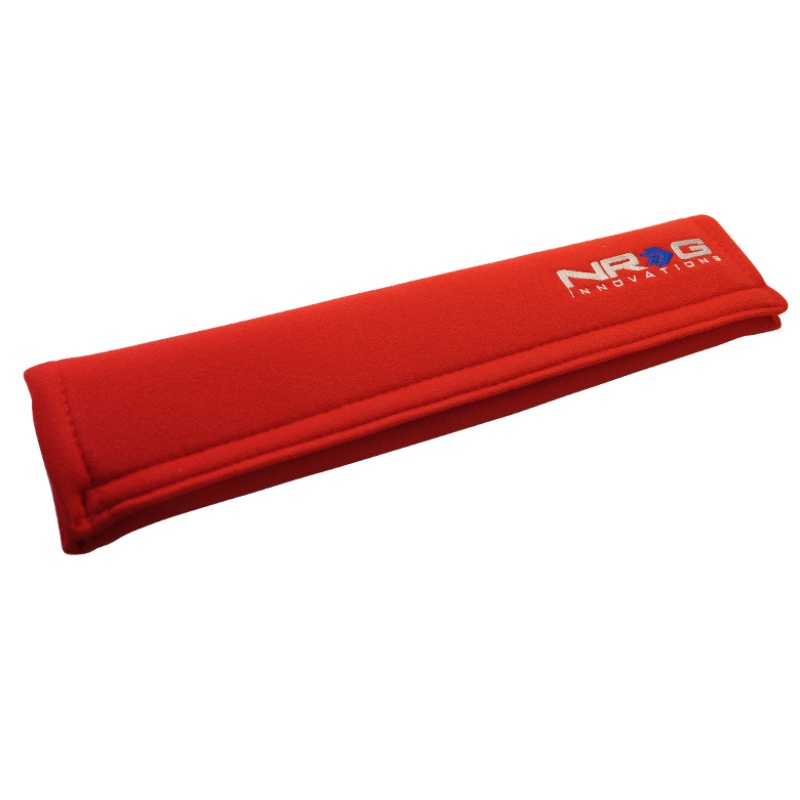 NRG Seat Belt Pads 3.5in. W x 17.3in. L (Red) Long – 1pc