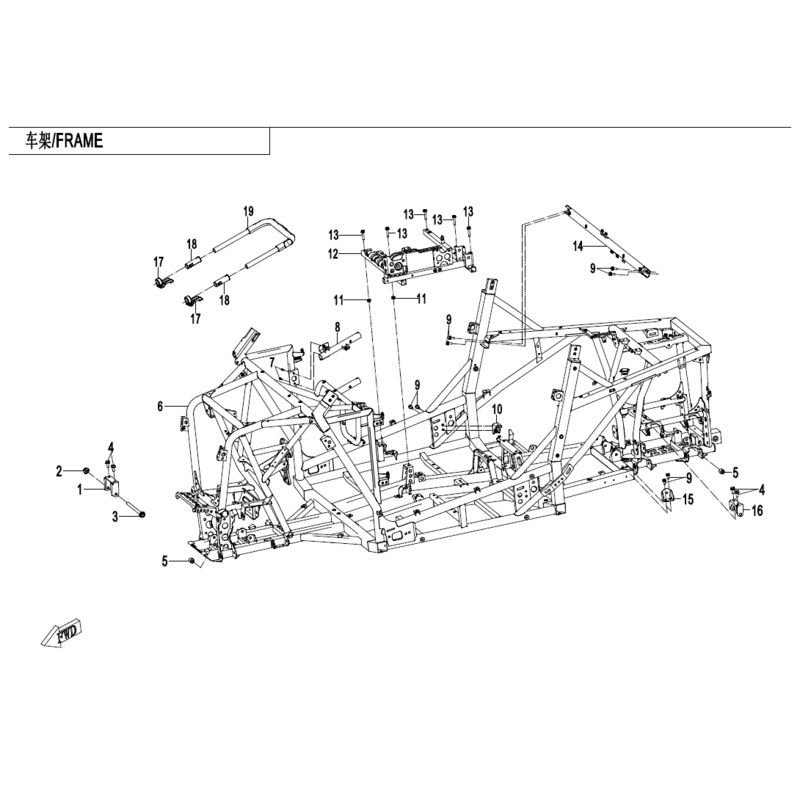 Wire Clip Assy (Replaces 5Bwv-107000-5000) by CF Moto