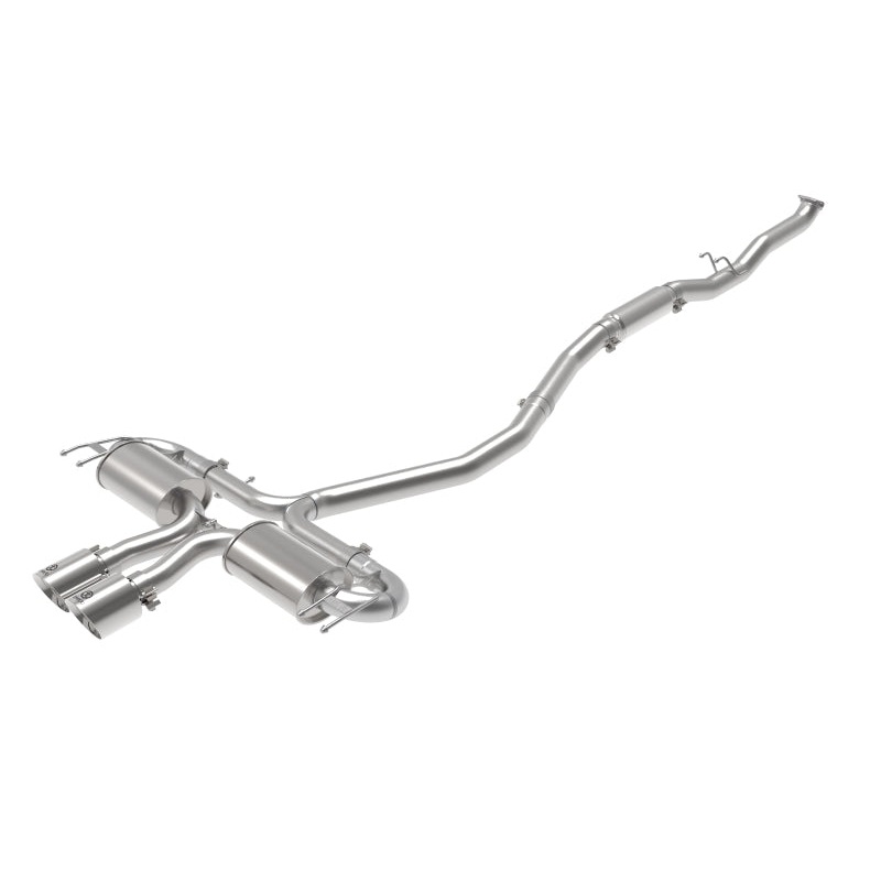 aFe Takeda 3in 304 SS Cat-Back Exhaust System w/Polished Tips 17-21 Honda Civic Sport L4-1.5L (t)