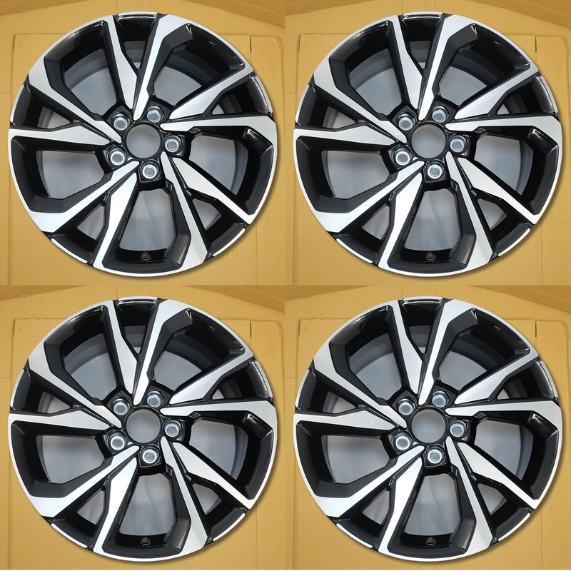For Honda Civivc OEM Design Wheel 18″ 2017-2021 Machined Black Set of 4 Replacement Rim 42700TBFA91