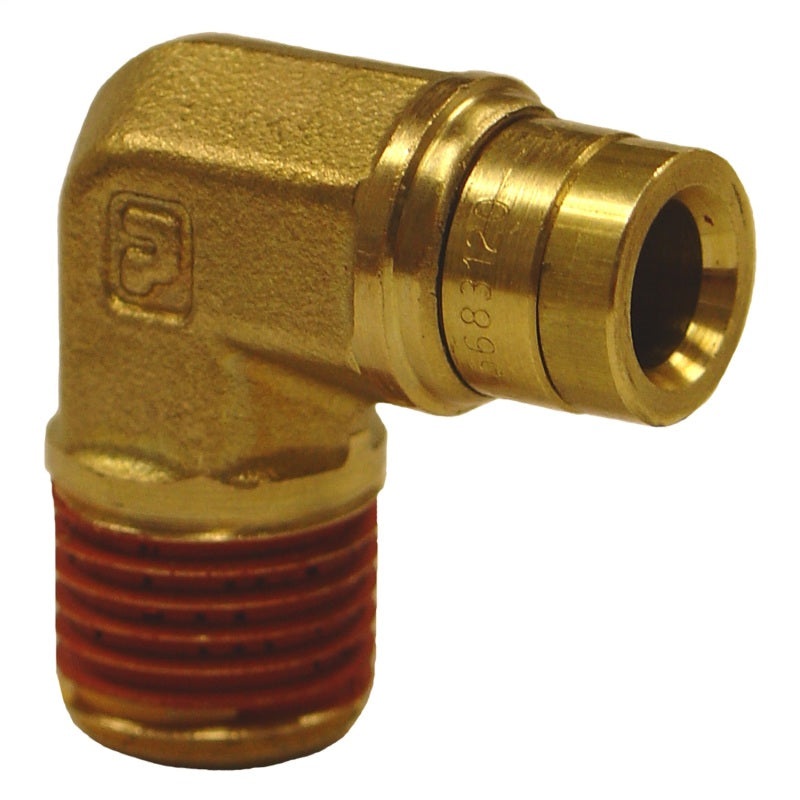 Firestone Male 1/4in. Push-Lock x 1/4in. NPT 90 Degree Elbow Air Fitting – 2 Pack (WR17603462)
