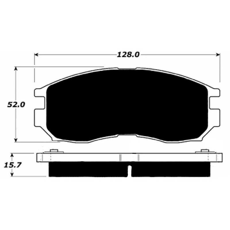 Porterfield Brake Pads for 1992 MITSUBISHI Eclipse 4WD Turbo