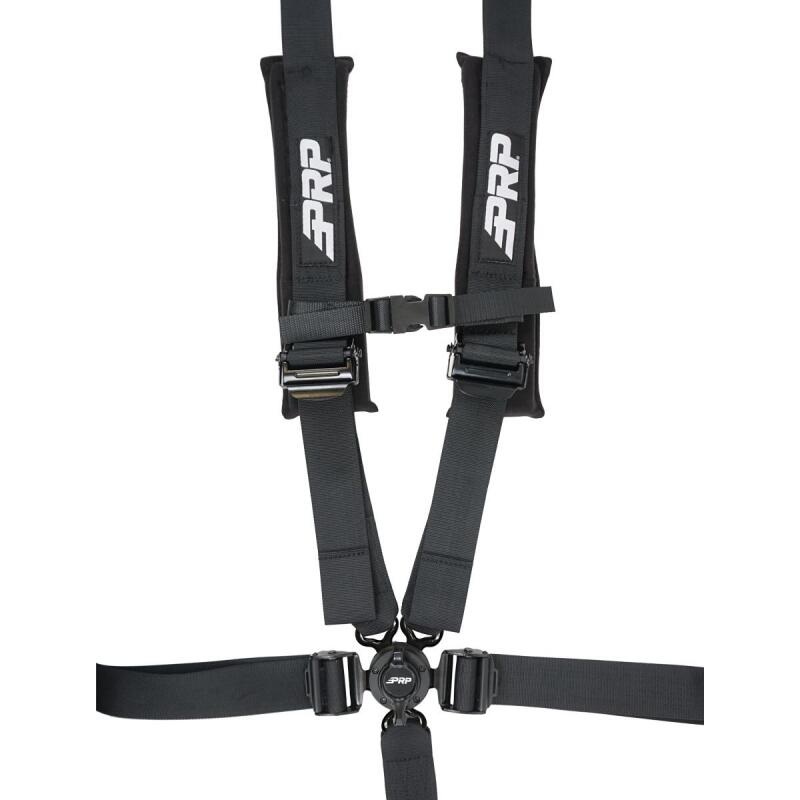 PRP 5.2 Cam-Lock Harness w/ Ratchet Lap Belt – Black