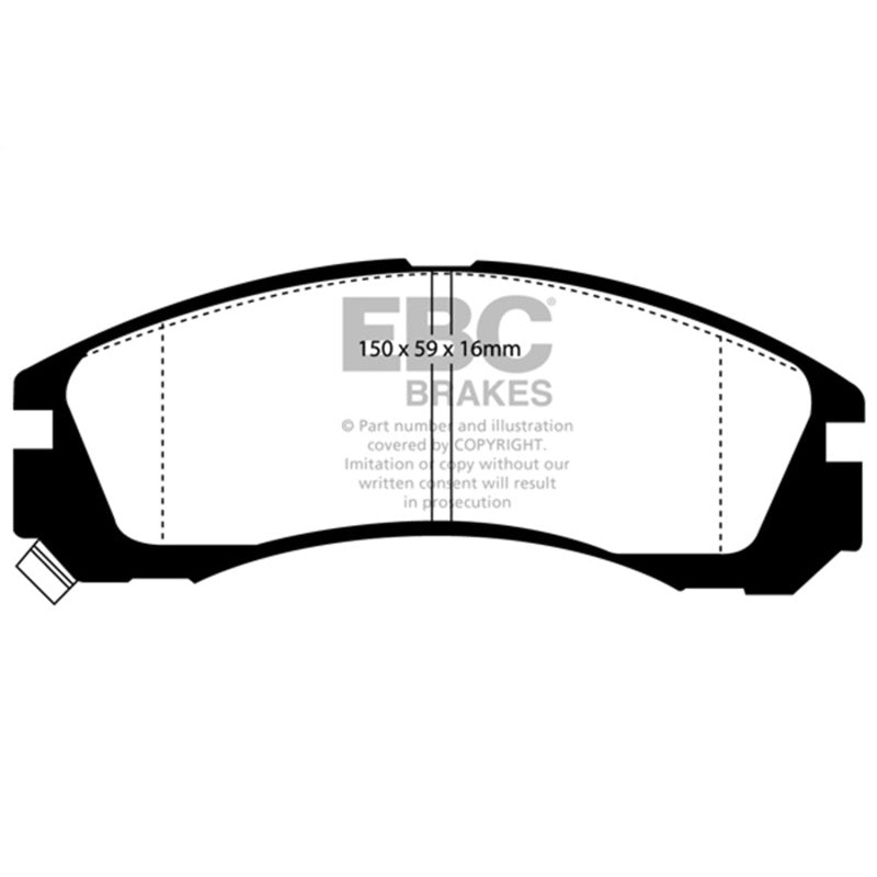 EBC 91-96 Dodge Stealth 3.0 2WD Redstuff Front Brake Pads