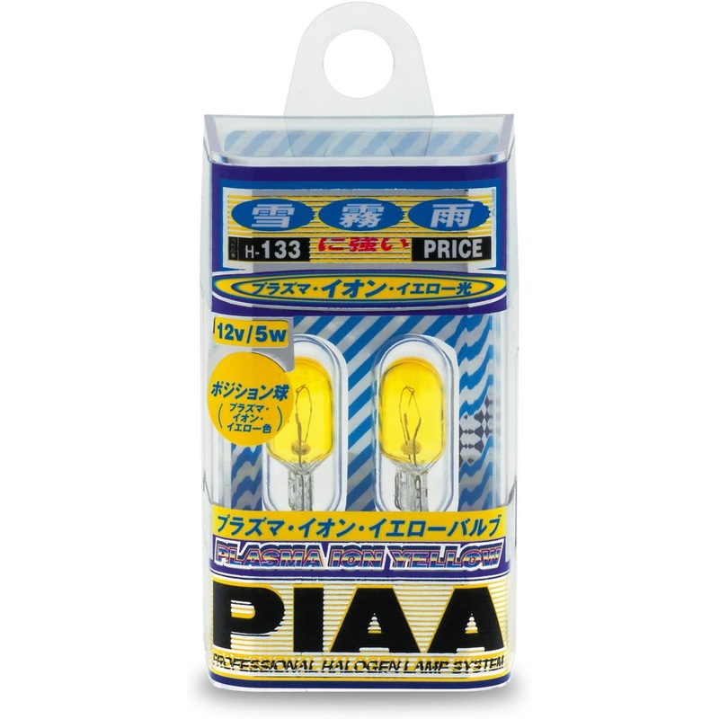 Piaa 168 Plasma Ion Yellow Wedge Bulb – 2 Piece