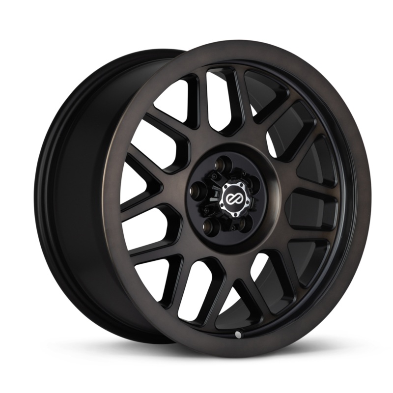 Enkei Matrix 17×8 6×139.7 30mm Offset 93.1mm Bore Brushed Black Wheel