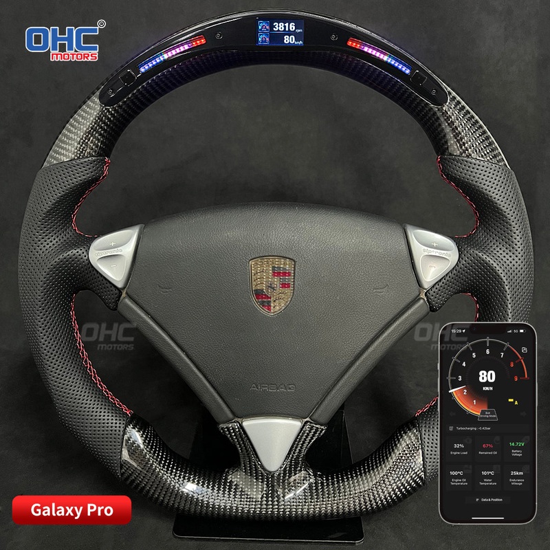 OHC Motors Led Light Up Steering Wheel for Porsche Cayenne Turbo GTS