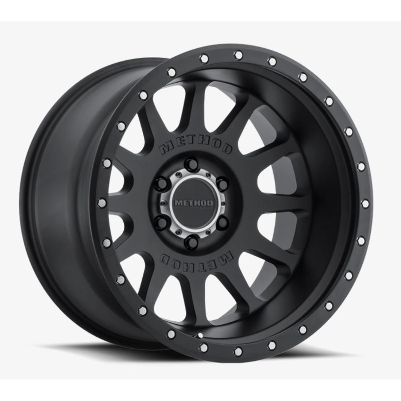 Method MR605 NV 20×12 -52mm Offset 6×5.5 106.25mm CB Matte Black Wheel
