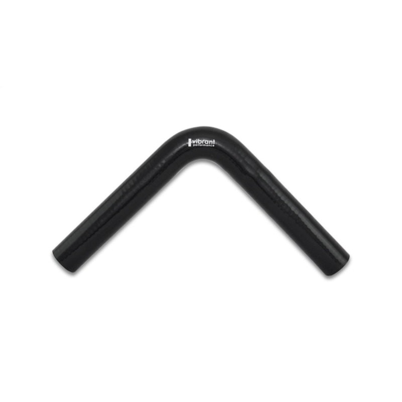 Vibrant 4 Ply Reinforced Silicone Elbow Connector – 1.25in ID x 8in Leg 90 Deg Elbow (BLACK)