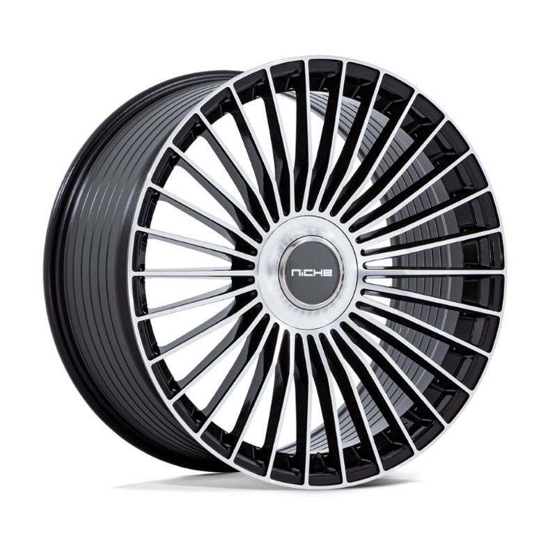 24×10 Niche NC282 Serene Gloss Black w/Machined Face