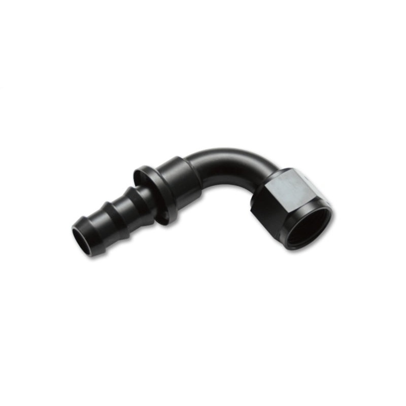 Vibrant -6AN Push-On 90 Deg Hose End Fitting – Aluminum