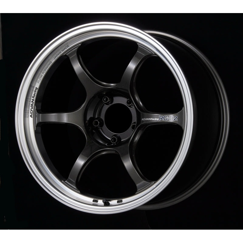 Advan RG-D2 18×9.5 +35 5-114.3 Machining & Black Gunmetallic Wheel