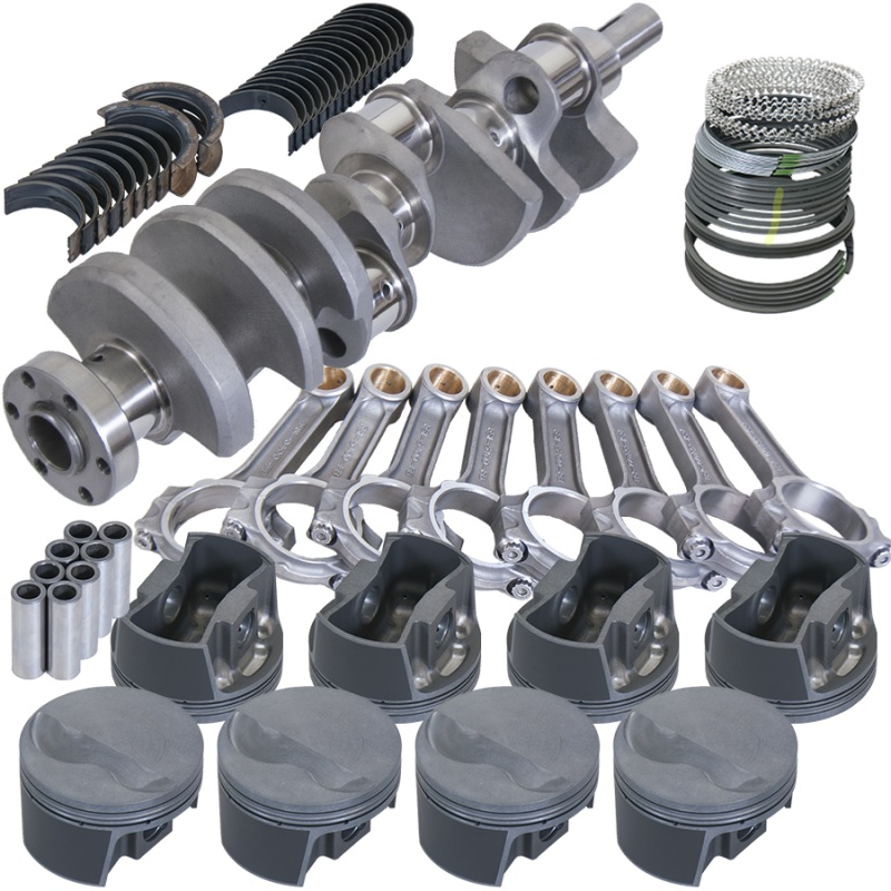 Eagle Ford 289/302 3.000in Crank 5.090in I-Beam Rods -5cc Flat Top 4.030in Pistons Rotating Assembly