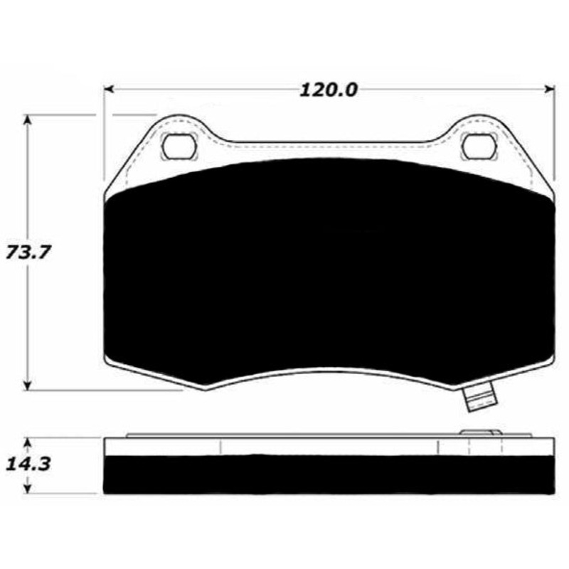 Porterfield Brake Pads for 2007 NISSAN 350Z Track model