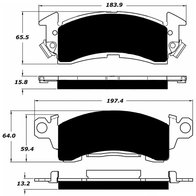 Porterfield Brake Pads for 1976 GMC JIMMY (Full Size) 4wd
