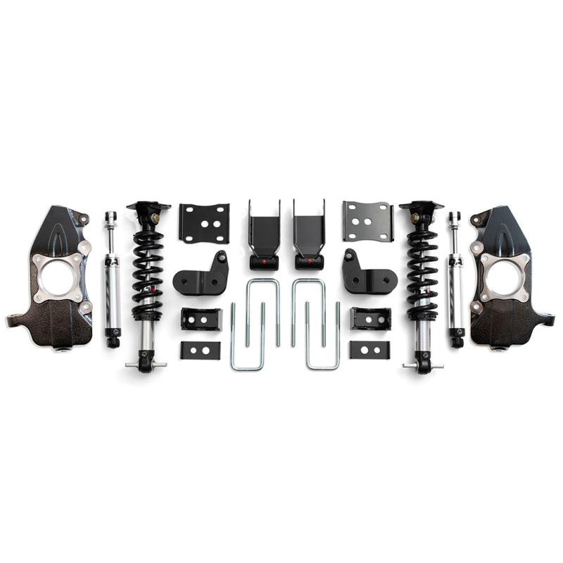 QA1 21-25 Ford F150 4WD Single Adjustable Lowering Kit w/ Spindles – 3.5-5.5in