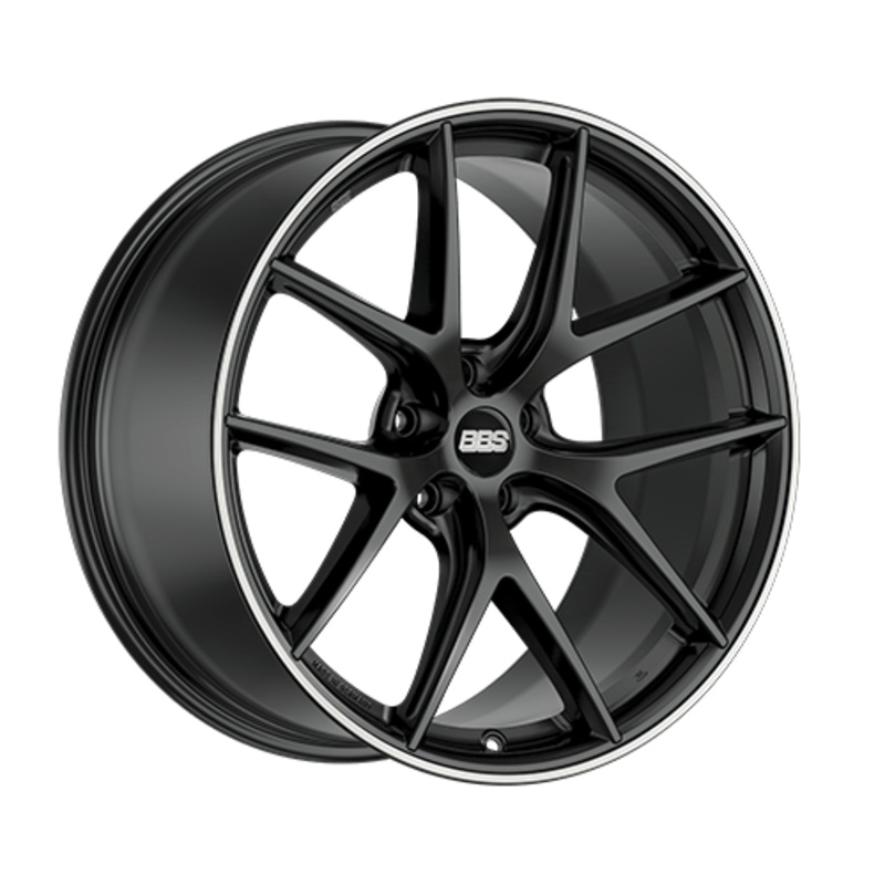 BBS CI-R 20×11.5 5×112 ET40 Satin Black Polished Rim Protector Wheel -82mm PFS/Clip Required | CI0802BPO