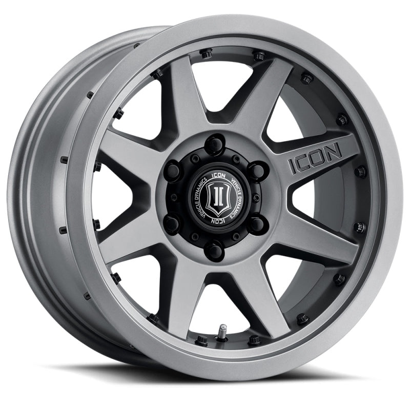 ICON Rebound Pro 17×8.5 6×5.5 0mm Offset 4.75in BS 106.1mm Bore Titanium Wheel