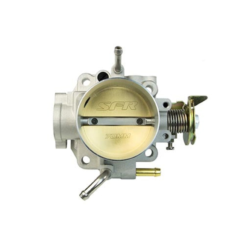 SpeedFactory Racing 70mm Throttle Body w/ Thermal Gasket | 2000-2005 Honda S2000, 1992-2000 Honda Civic, and 1994-2001 Acura Integra (SF-02-500)