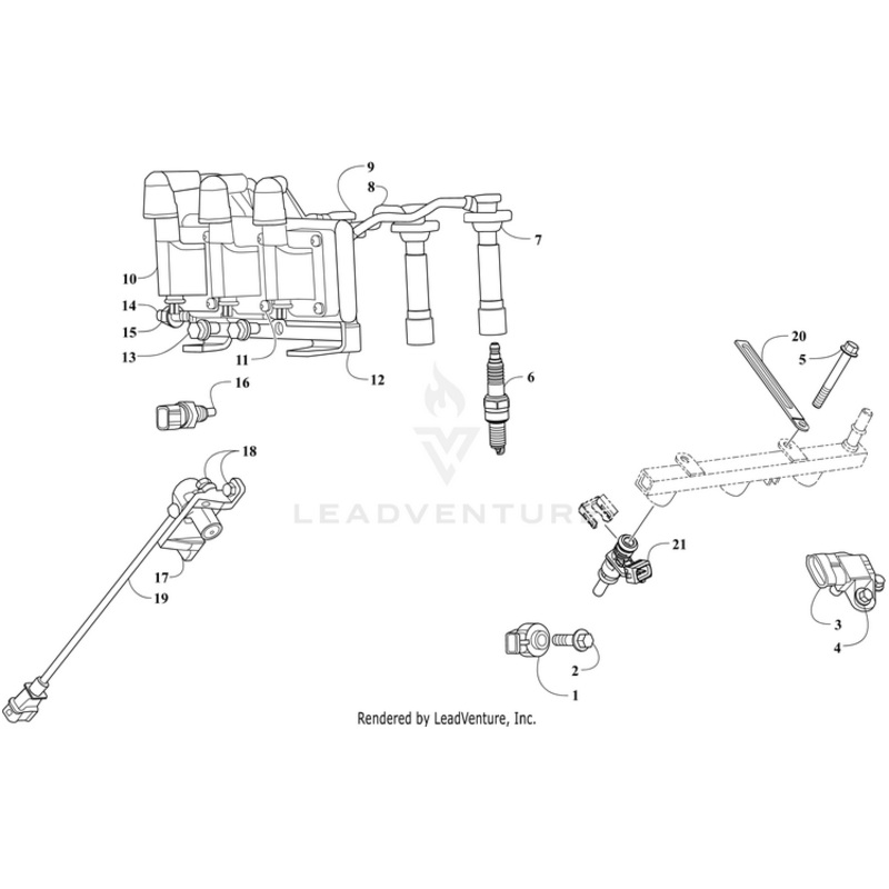 Wire, Spark Plug-Cyl #2 (Medium) By Arctic Cat