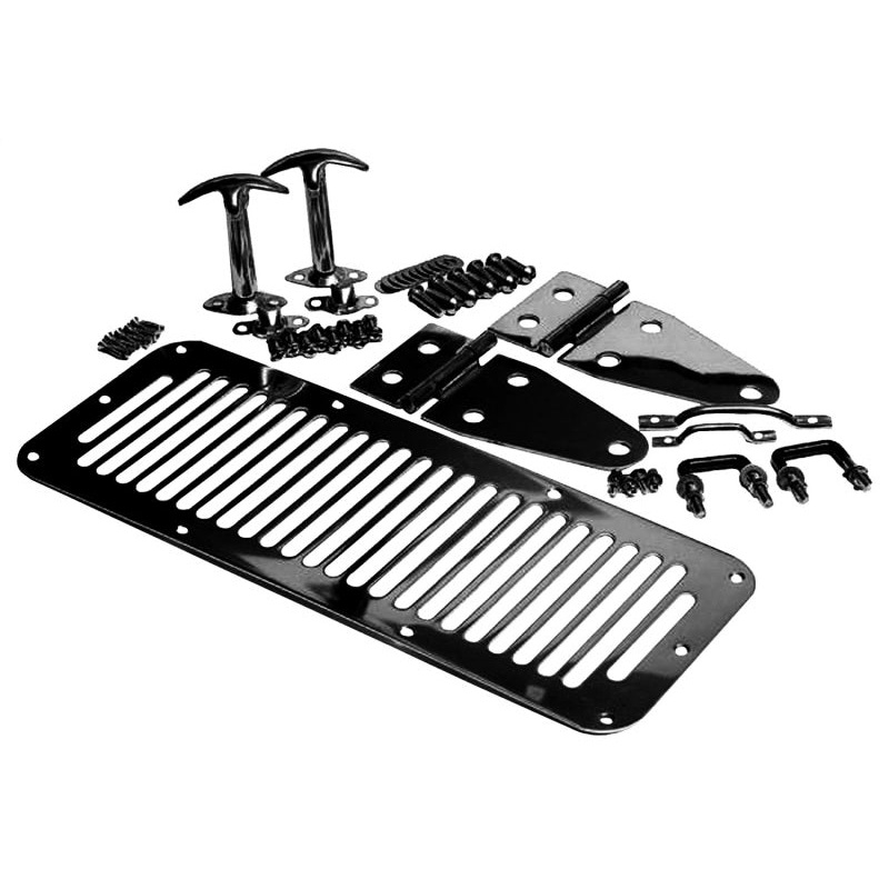 Rampage 1987-1995 Jeep Wrangler(YJ) Hood Set – Black