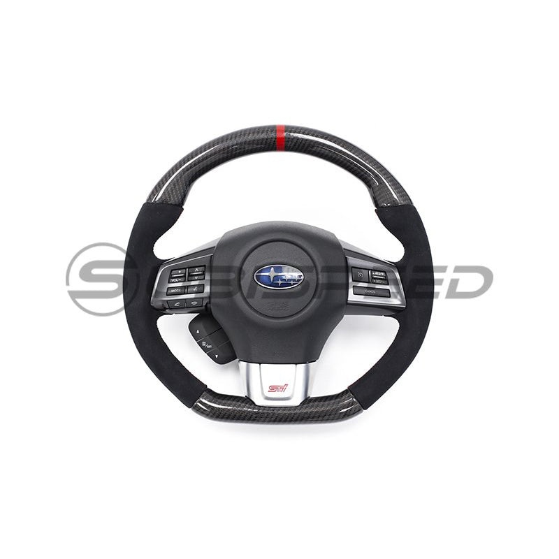 Subispeed CP Style Carbon Fiber Alcantara Steering Wheel – 15-21 WRX/STI