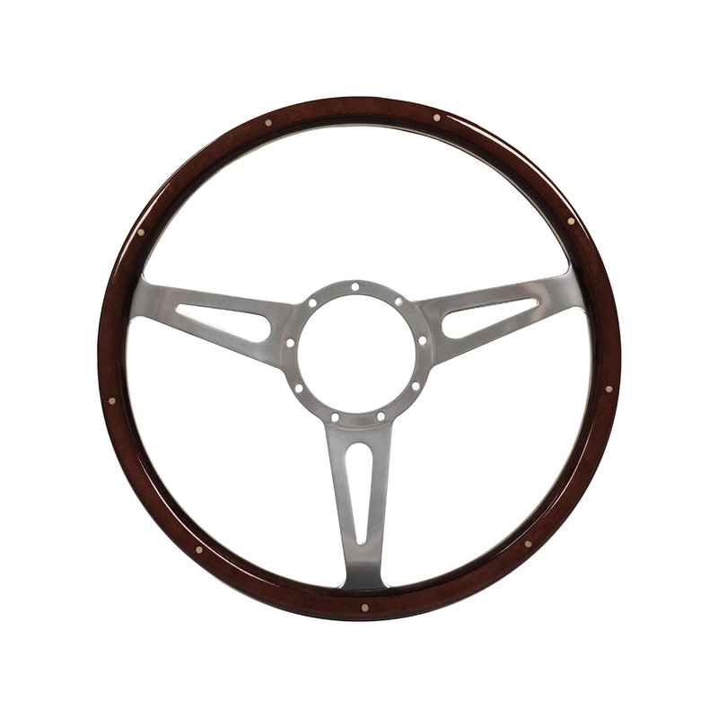VSW S9 Deluxe Wood Steering Wheel | Espresso Wood | ST3053A