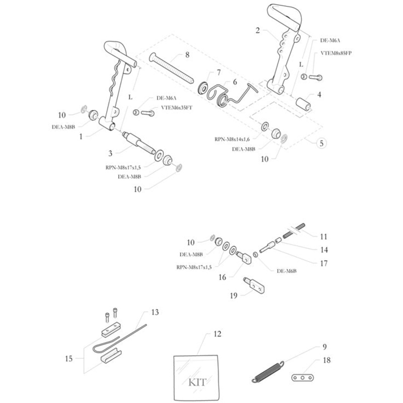 17. 40.0634.00 Birel Adjuster – Cable Stop M6